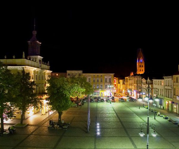 The market square in Ostrów-Wielkopolski